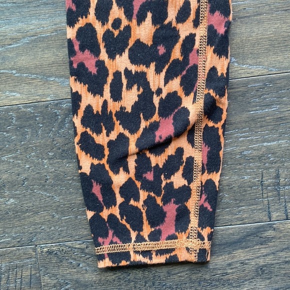 J. Crew Leopard Print Leggings - Orange and Black - Picture 4 of 6